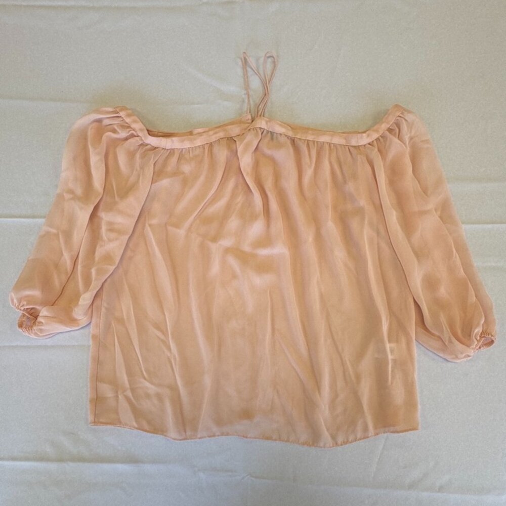 1. State Halter Off the Shoulder Blouse Pink Size XS